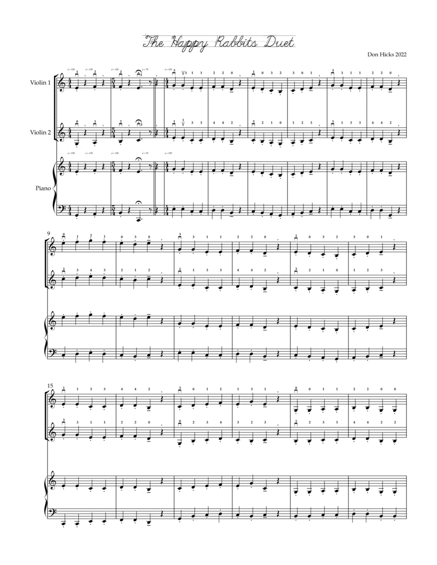 The Happy Rabbits Duet