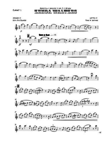Zenda Waltzes (for four clarinets) (arr. Keith Otis Edwards)