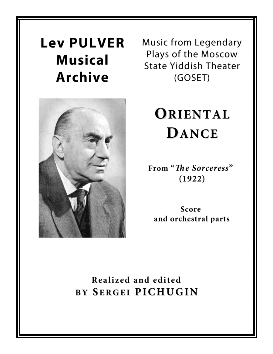 PULVER Lev: "Oriental Dance" from "The Sorceress" for Symphony Orchestra (Full score + set of parts)