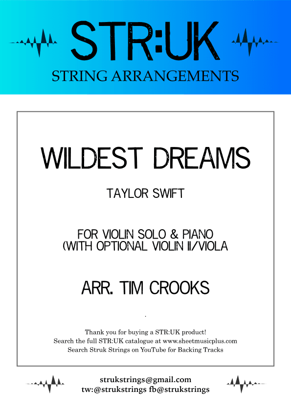 Wildest Dreams (arr. Tim Crooks)