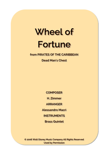 Wheel Of Fortune (arr. Alessandro Macrì)