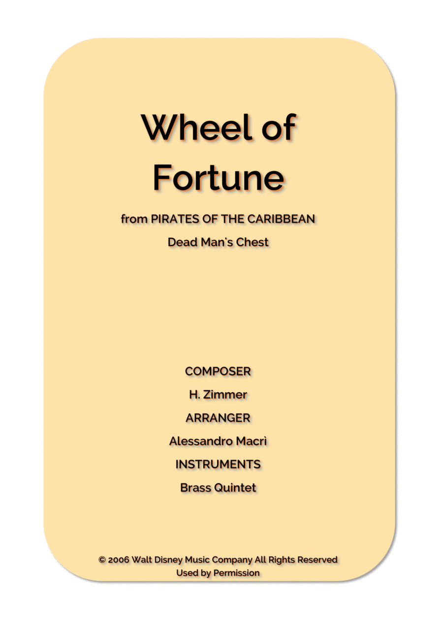 Wheel Of Fortune (arr. Alessandro Macrì)