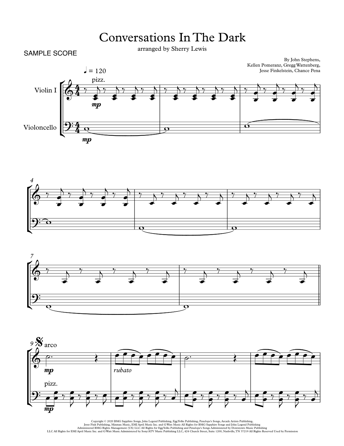 Conversations In The Dark (arr. Sherry Lewis)