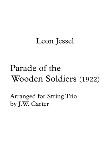 Parade of the Wooden Soldiers (1922) (arr. J.W. Carter)