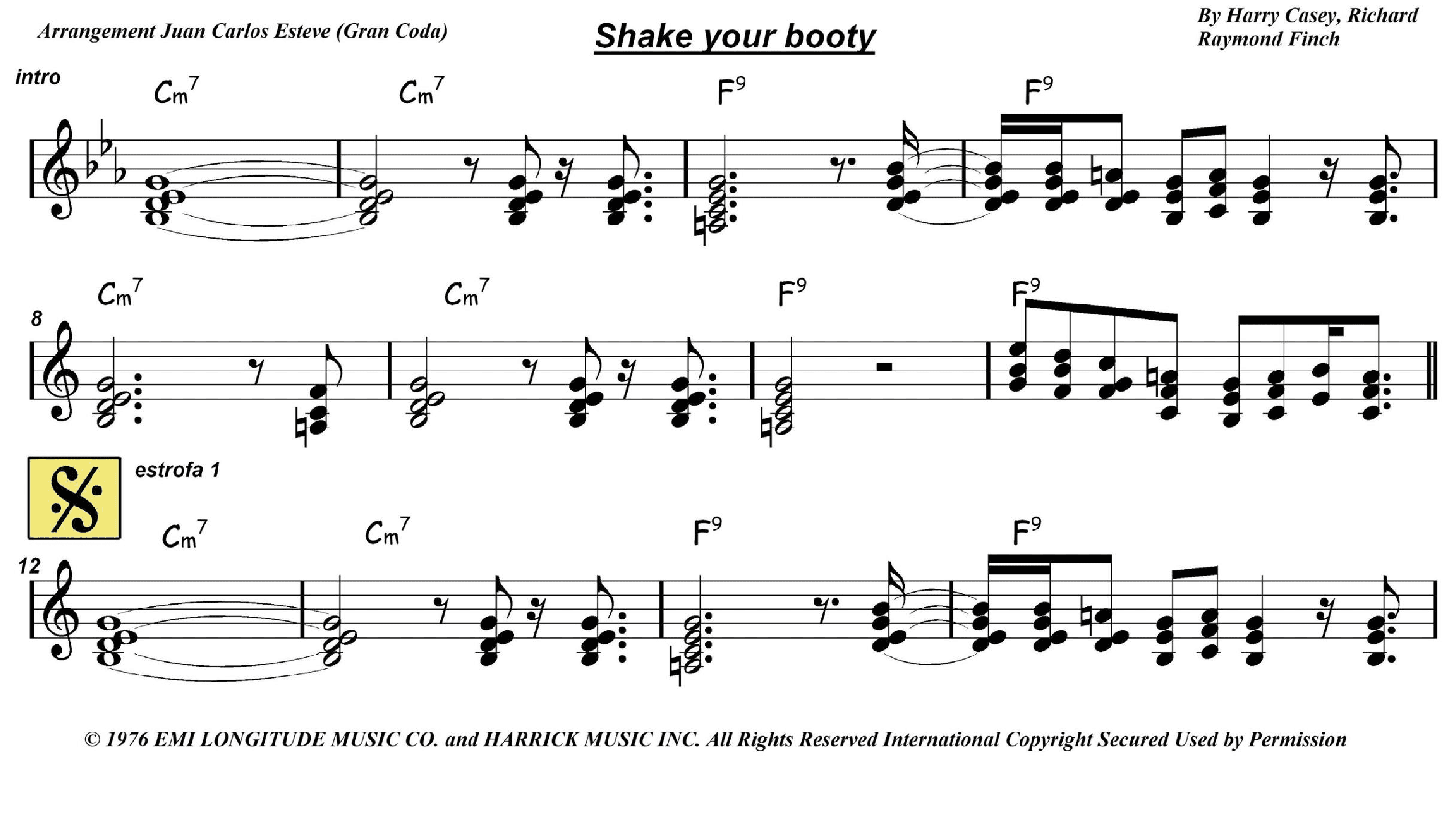 Shake Your Booty (arr. juan carlos esteve / Gran Coda)