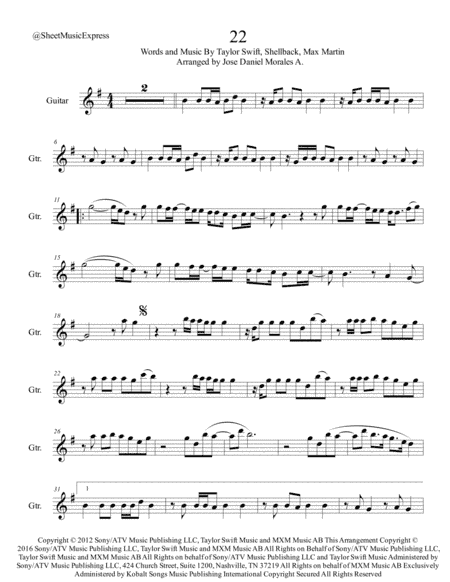 22 (arr. Jose Daniel Morales A.)