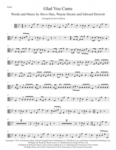 Glad You Came (arr. Kevin Busse)