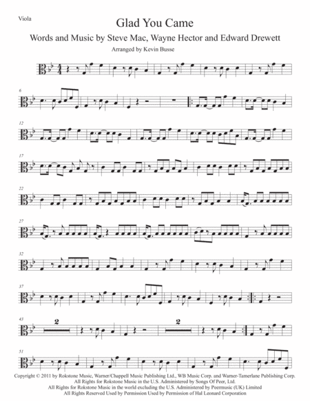 Glad You Came (arr. Kevin Busse)