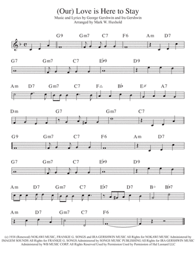 Love Is Here To Stay from GOLDWYN FOLLIES from AN AMERICAN IN PARIS (arr. Mark W. Huxhold)