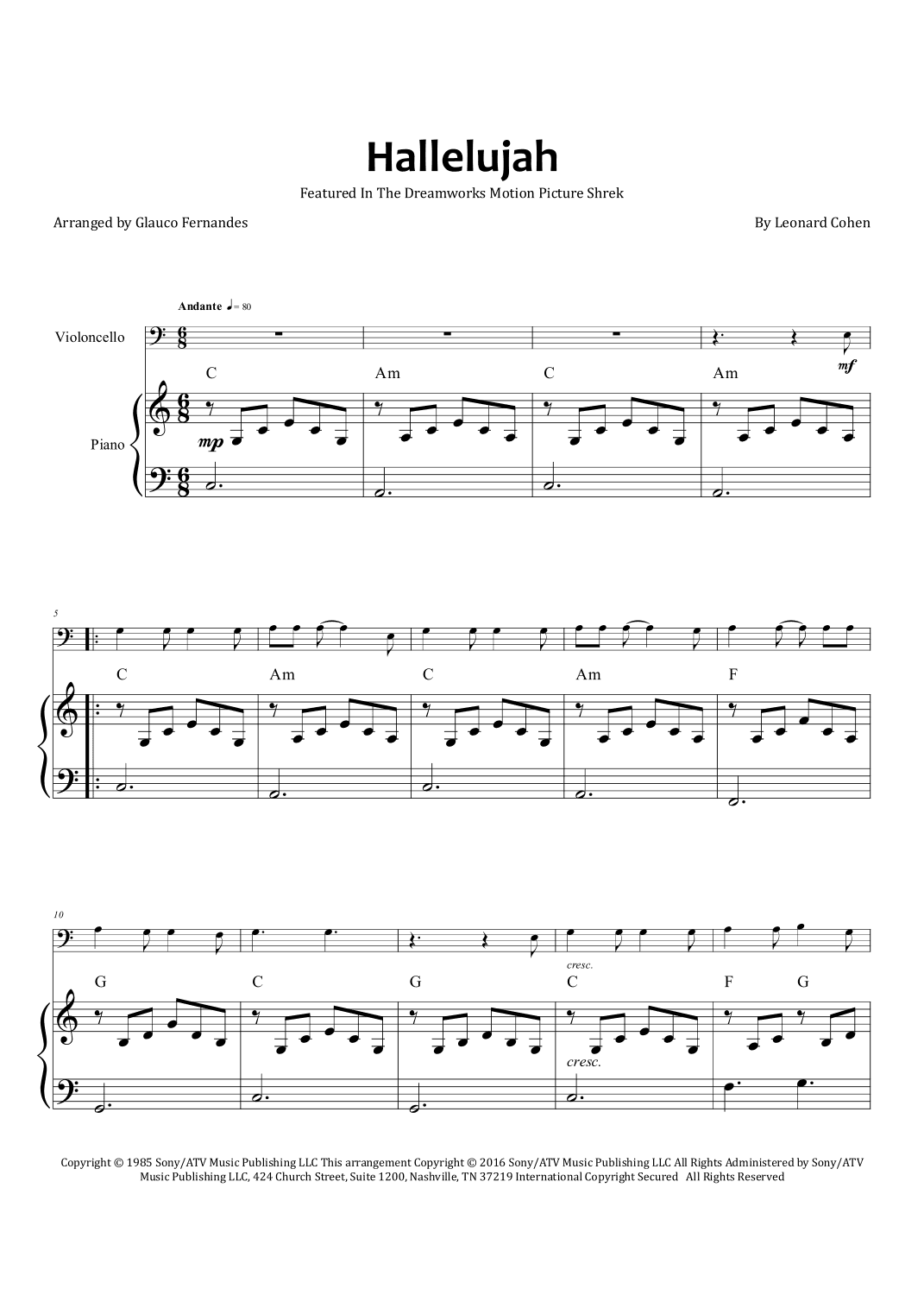Hallelujah (arr. Glauco Fernandes)