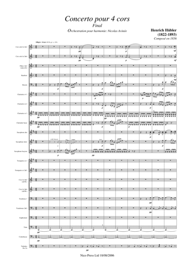 Final of the Concerto for 4 horns (arr. Nicolas Avinée)