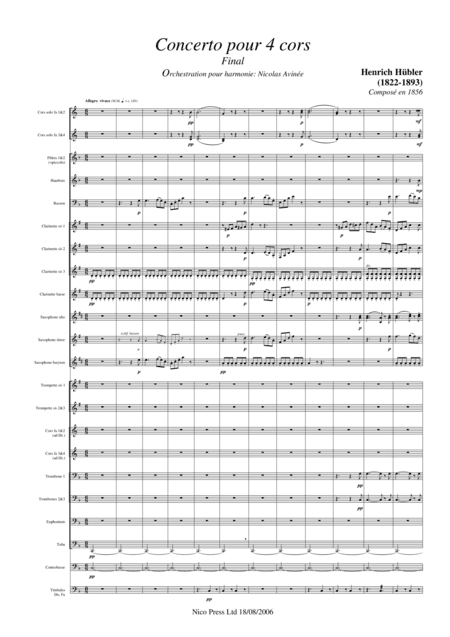 Final of the Concerto for 4 horns (arr. Nicolas Avinée)