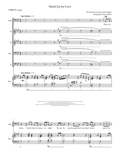Stand Up For Love (arr. Steve Milloy)