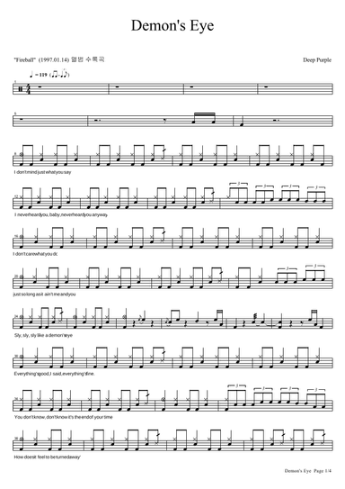 Demon's Eye (arr. COPYDRUM)