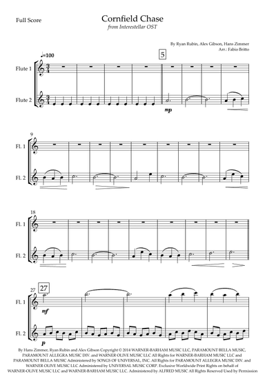 Cornfield Chase (arr. Fabio Britto)