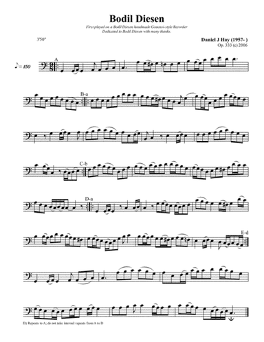Bodil Diesen (Bass Solo) (Opus 333)