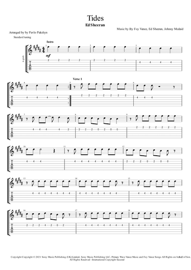 Tides (arr. Pavlo Pakshyn)