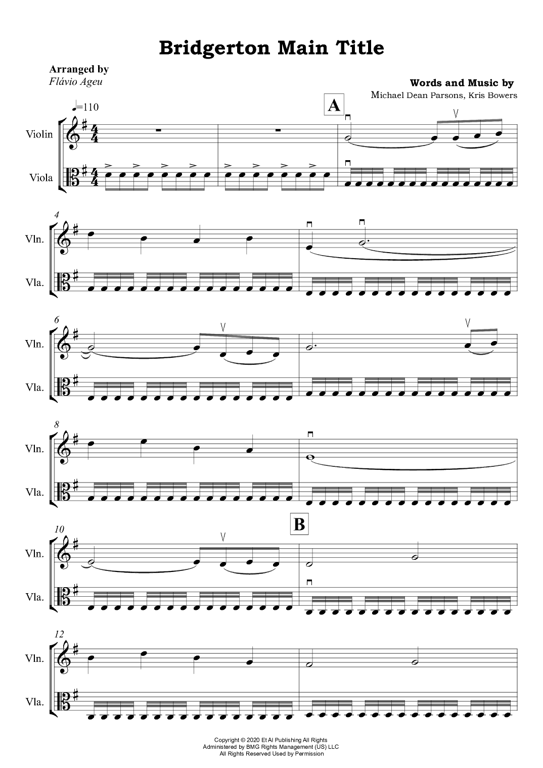 Bridgerton Main Title (arr. Flávio Ageu)