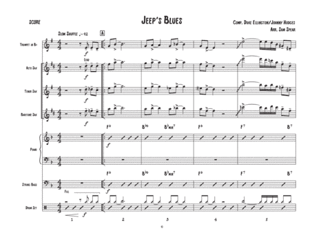 Jeep's Blues (arr. Samantha Spear)