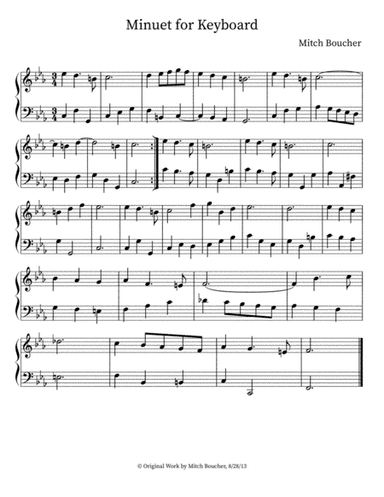 Minuet for Keyboard
