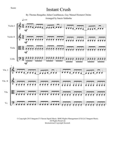 Instant Crush (arr. Inacio Saldanha)