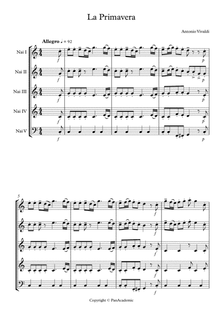 Antonio Vivaldi - Spring (arr. Dumitru Popa, Andrei Druta)