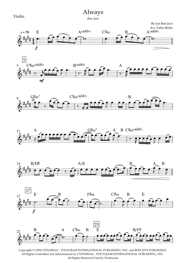 Always (arr. Fabio Britto)