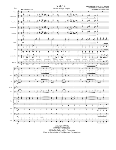 Y.M.C.A. (arr. Dennis Ruello)