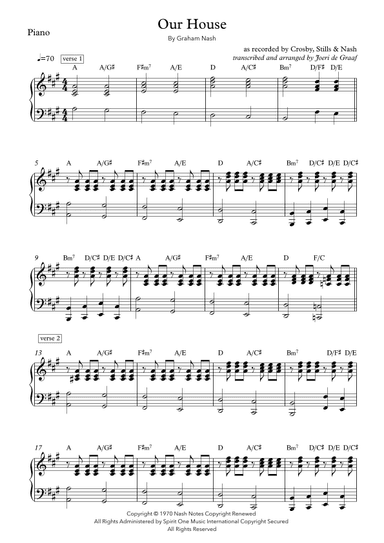 Our House (arr. Joeri de Graaf)