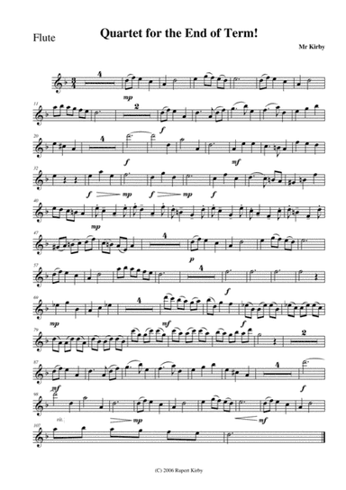 A Quartet for the End of Term!