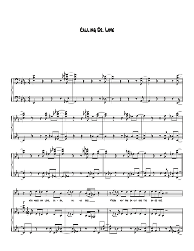 Calling Dr. Love (arr. Biegler)