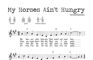 My Horses Ain't Hungry (arr. M. Ryan Taylor)