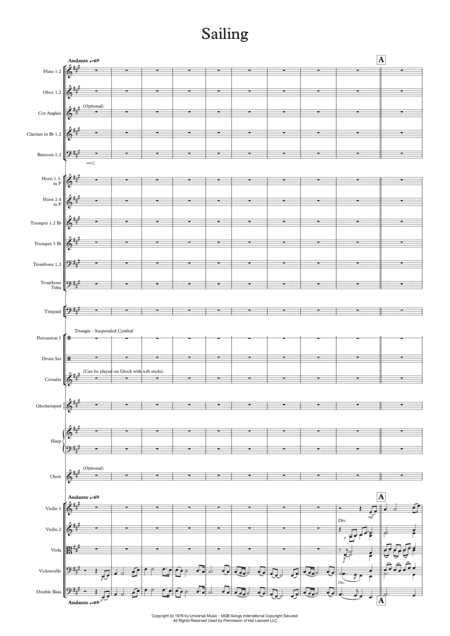 Sailing (arr. Michael Hankinson)