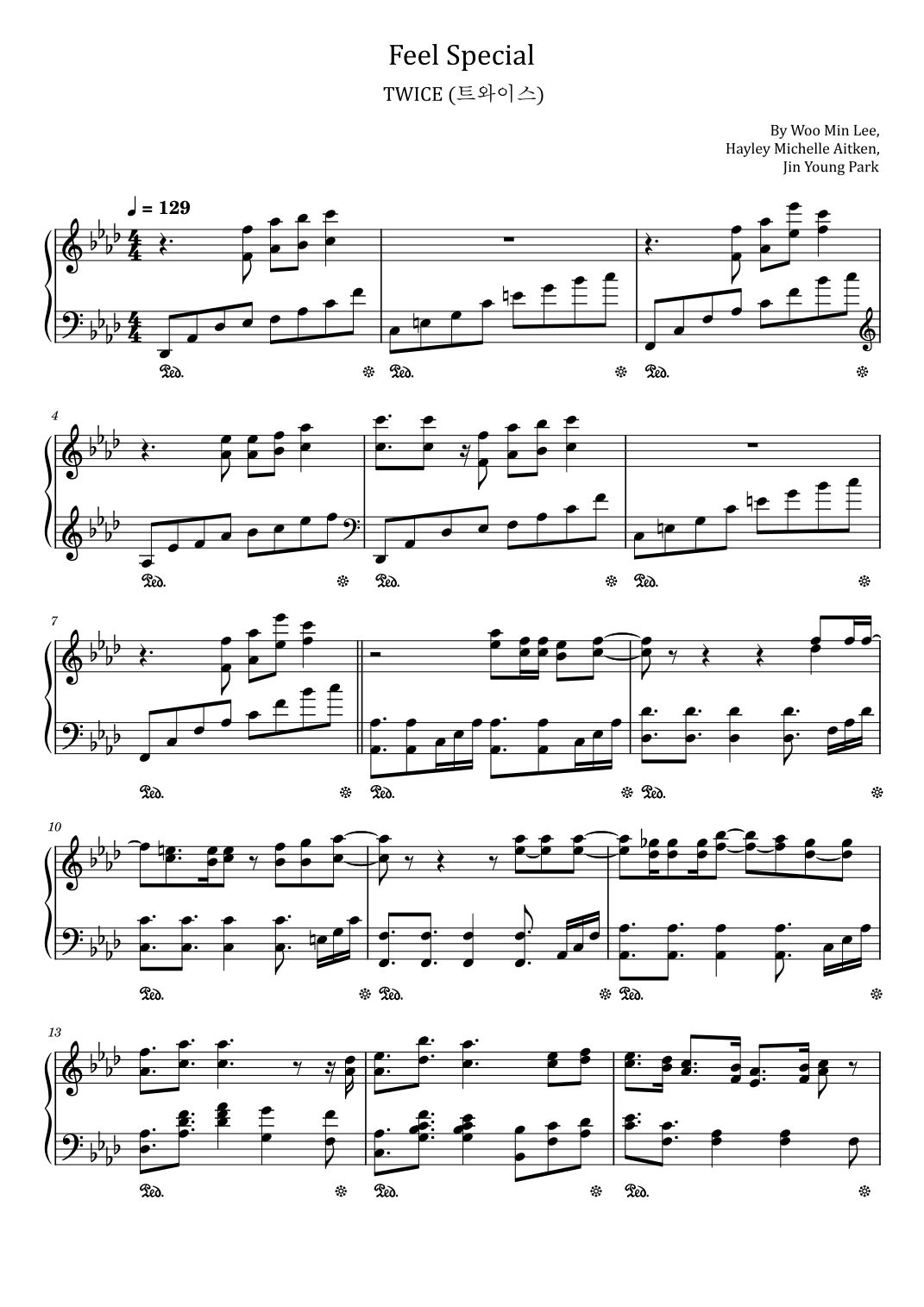 Feel Special (arr. poon)