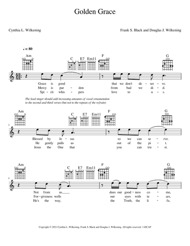 Golden Grace - Lead Sheet