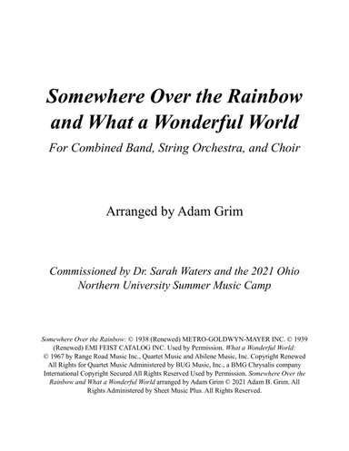 Over The Rainbow (arr. Adam Grim)