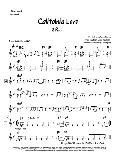 California Love (remix) (arr. Katsumi WF)