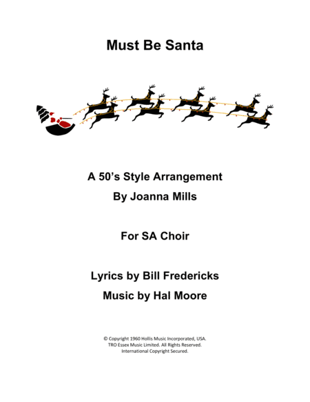 Must Be Santa (arr. Joanna Mills)
