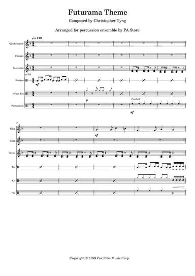 Futurama Theme (arr. PA Store)