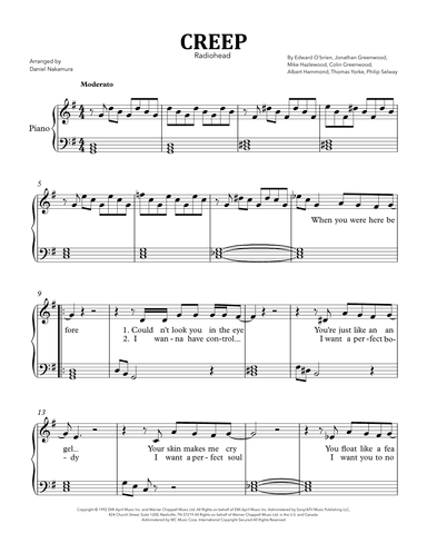 Creep (arr. Daniel Nakamura)