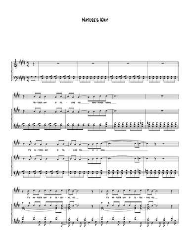 Nature's Way (arr. Biegler)