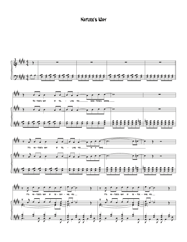 Nature's Way (arr. Biegler)