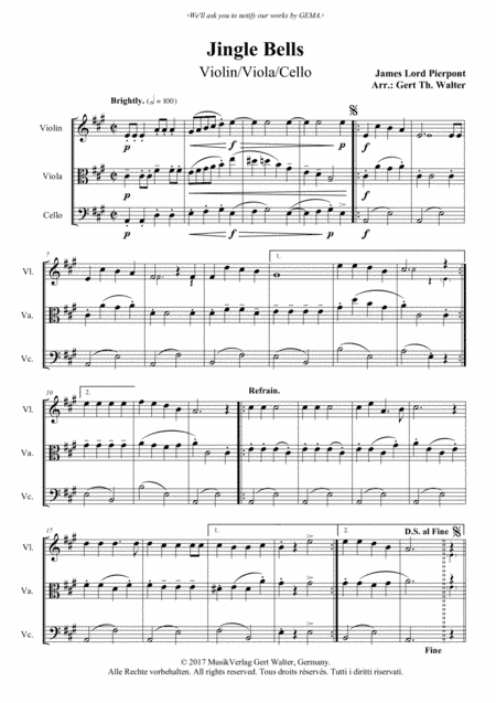 Jingle Bells (arr. Gert Th. Walter)