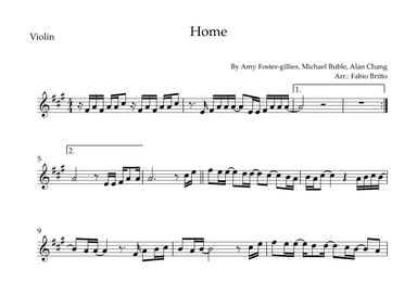 Home (arr. Fabio Britto)