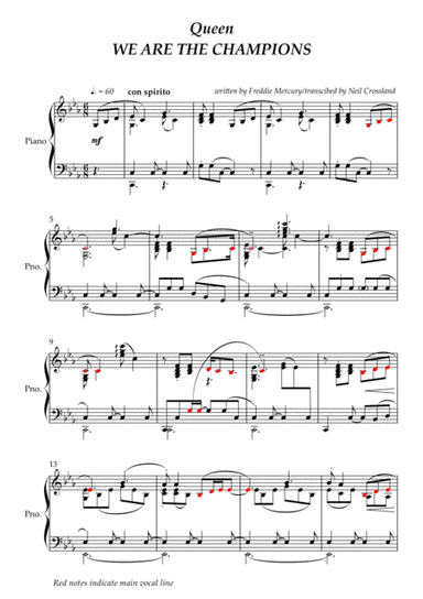 We Are The Champions (arr. Neil Crossland)