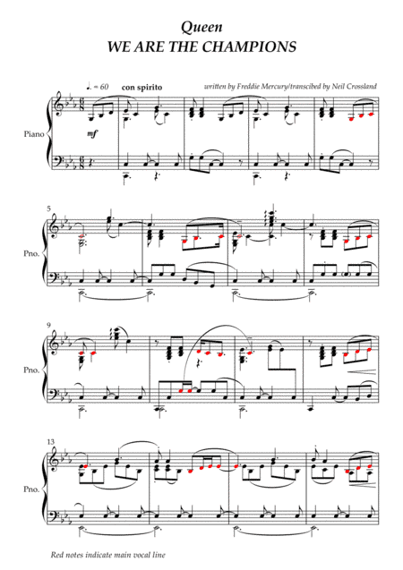 We Are The Champions (arr. Neil Crossland)