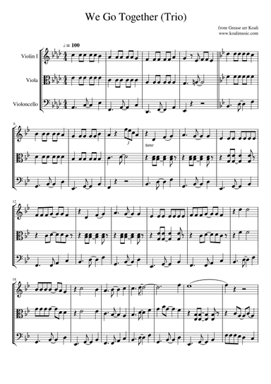 We Go Together (arr. KoaliMusic)