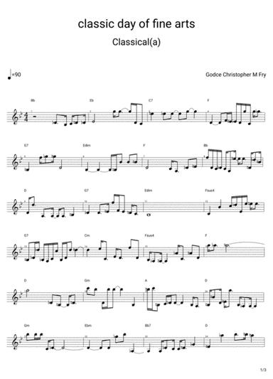 Classic day of fine arts