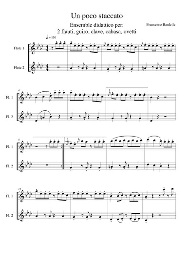 UN POCO STACCATO