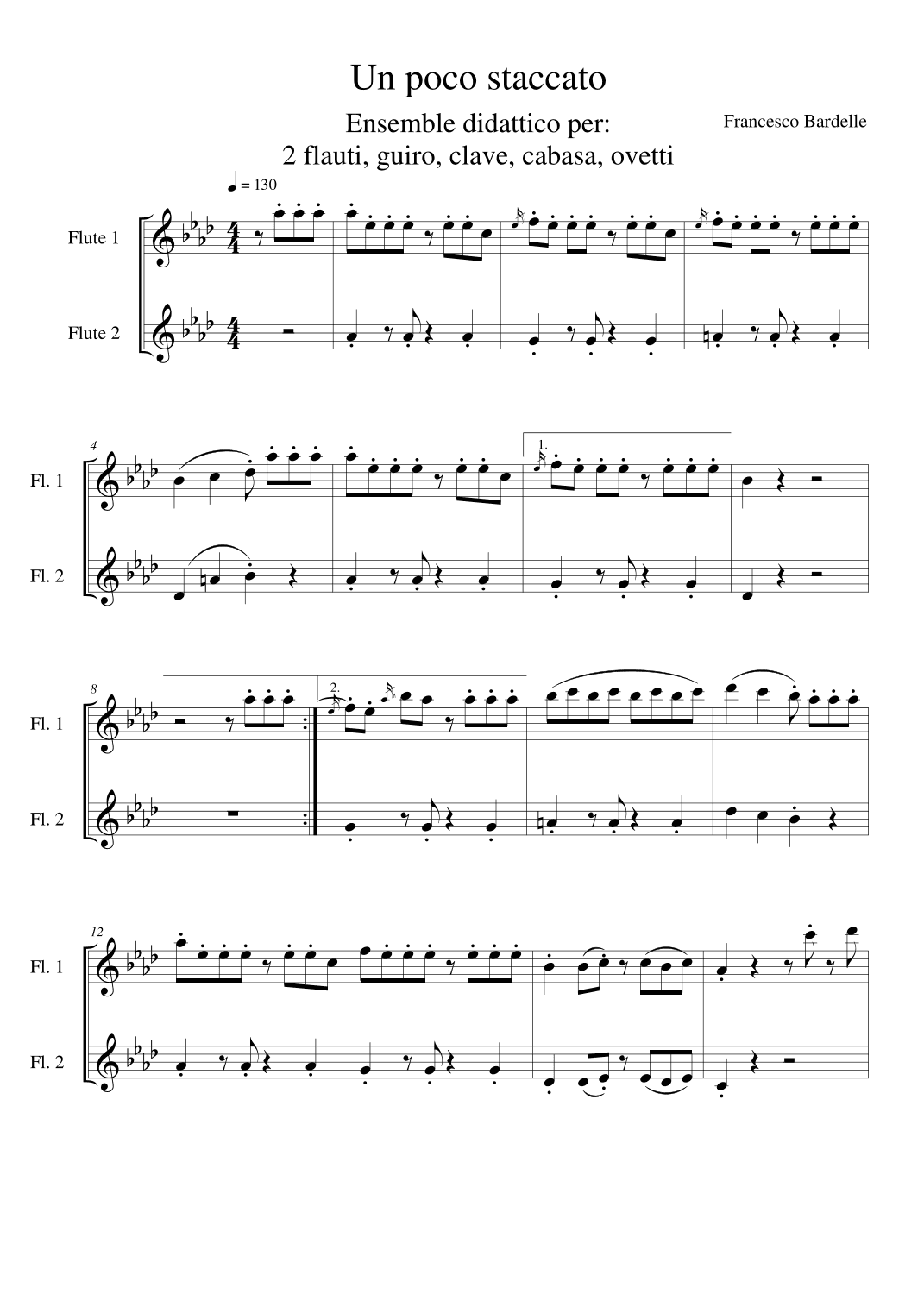 UN POCO STACCATO